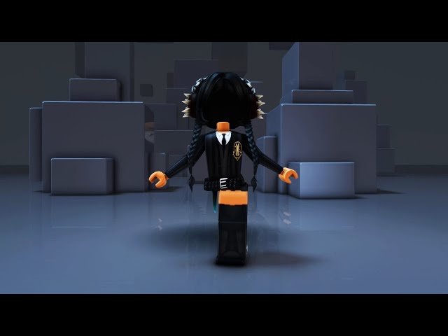 Transformei um Avatar do Roblox na Wandinha Addams 