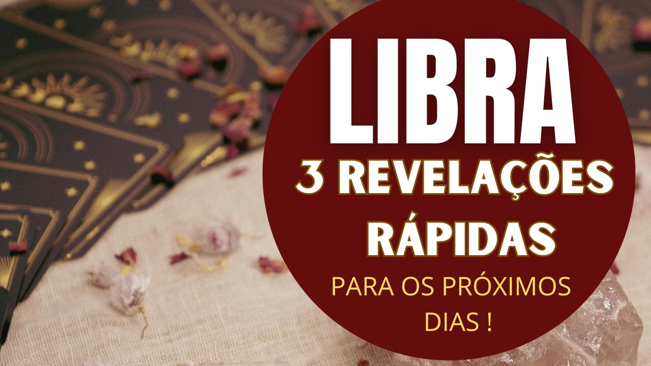 LIBRA| 3 EVELAÇÕES RÁPIDAS, QUE ACONTECERÃO LOGO! ❤️🍀💵😍(PREVISÕES/TAROT/SIGNOS).