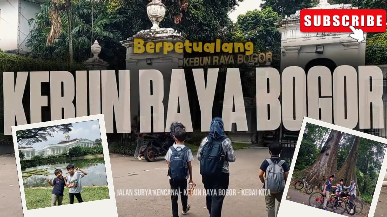 Bersepeda di kebun Raya Bogor sambil belajar tentang alam