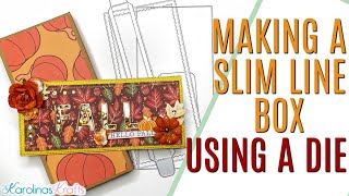 Using a Die to Make a Box Envelope for Slim Line Cards, Slim Line Card Box Envelope