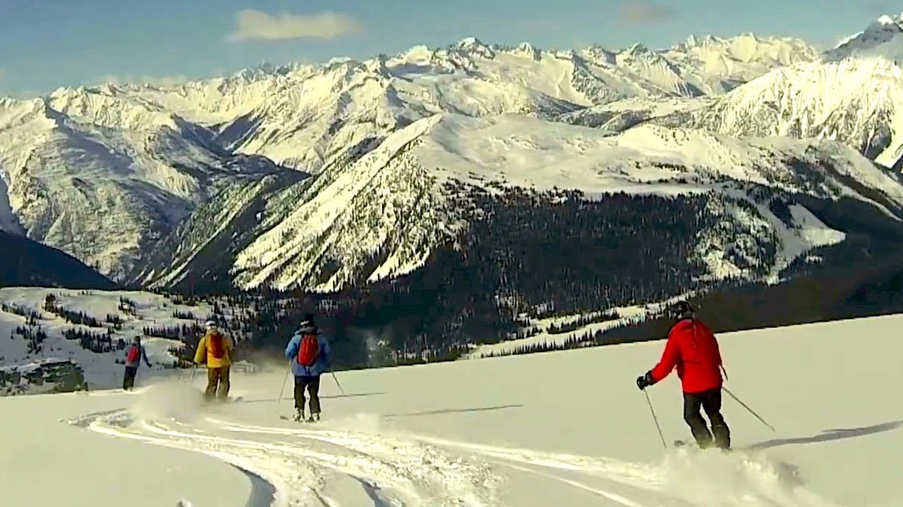 Heli-Skiing in the Mountains of British Columbia Canada