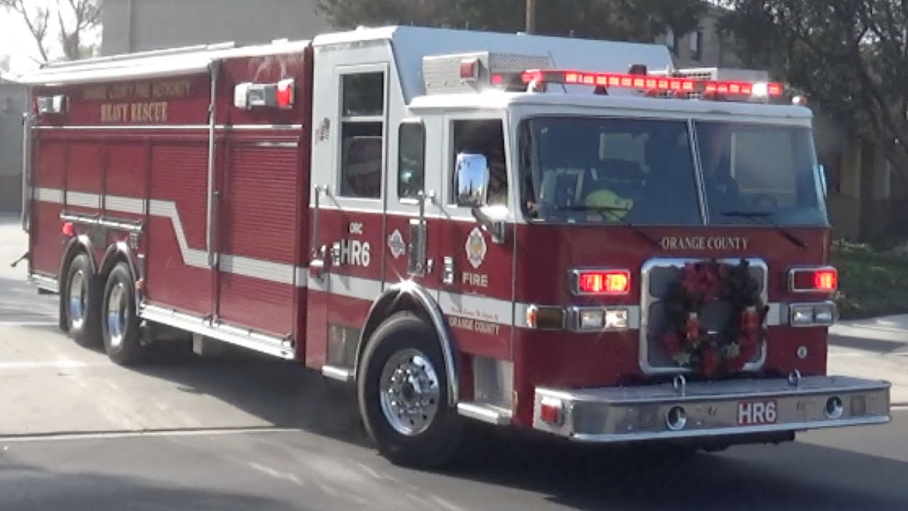 OCFA Heavy Rescue 6 responding