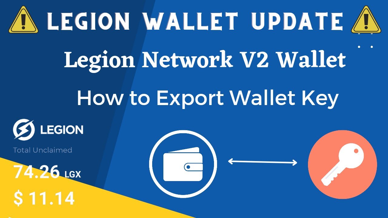 Legion Network Update 2022 | Legion Network V2 | How to Export Wallet Key 🔐