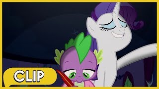 Spike Refuses to Go to the Gem Cave with Rarity - MLP: Friendship Is Magic [Season 9] Resimi