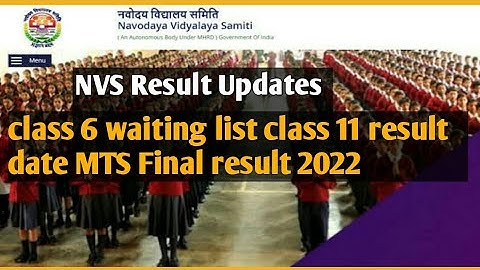 Jnv class 11 result 2022 | jnv class 6 waiting list 2022Imts result 2022 updates