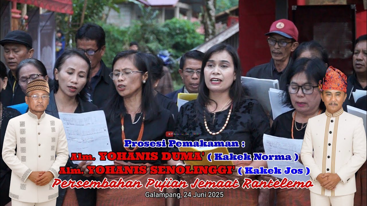 Pujian Penghiburan Jemaat Rantelemo pada Pemakaman Alm. Yohanis Duma' & Alm. Yohanis Senolinggi'