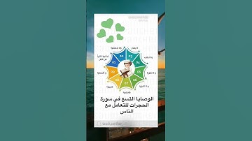 الوصايا التسع في سورة الحجرات #foryou #حكم #كلمات #تحف