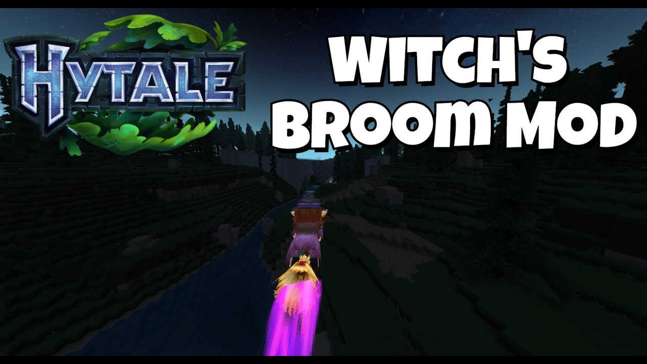 Hytale Witch's Broom Mod Showcase