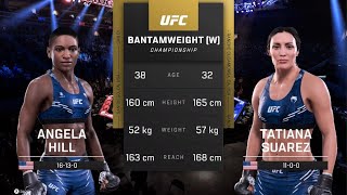 Warrior Showdown: Angela Hill VS Tatiana Suarez - UFC 5 Fight Highlights