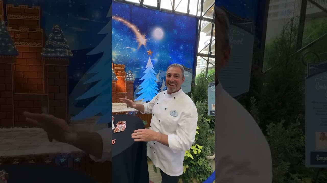 the CLOSEST we're getting to DREAM LIGHTS! come check out the gingerbread castle at the Contemporary