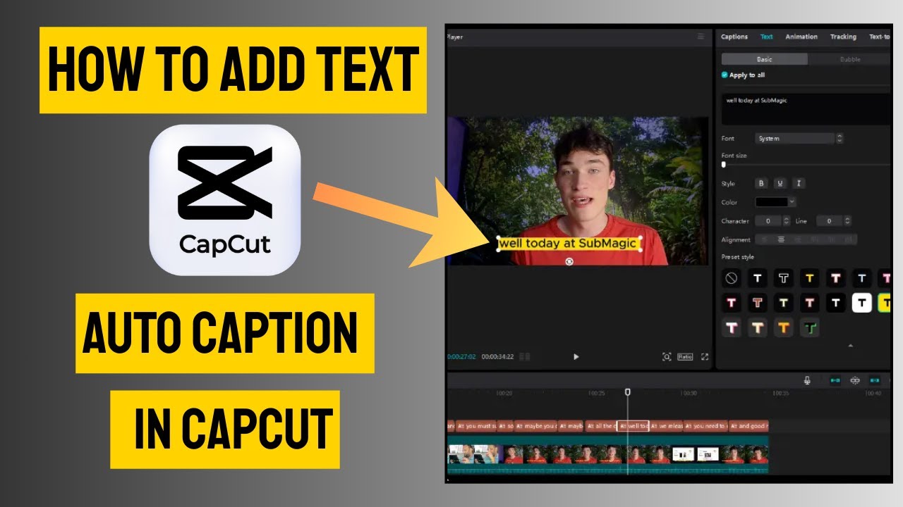 How to Add Text & Auto Caption in CapCut PC 2026 - YouTube