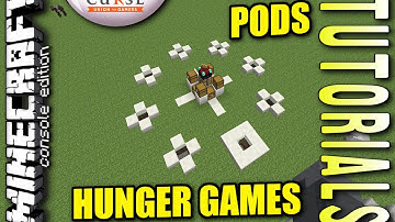 MINECRAFT - PS4 - HUNGER GAMES PODS - HOW TO - TUTORIAL ( PS3 / XBOX / PC / VITA )  UPDATE WII