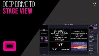 Usage of Stage View in FreeShow Tutorial- 10 || Telugu