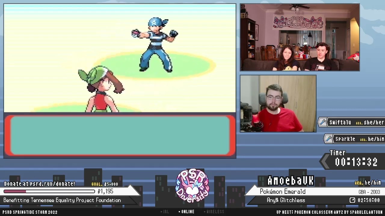 Springtide Storm 2022 Pokémon Emerald Any Glitchless AmoebaUK YouTube
