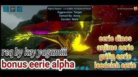 req by key yagamiii || eerie dinos +alpha dinos || inf.slots tame || ark mobile