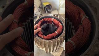 10 HP 1440 RPM 3 phase motor winding with connections #shorts #winding #electrical #youtube