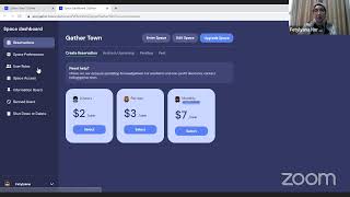 Interactive Learning with Gather Town