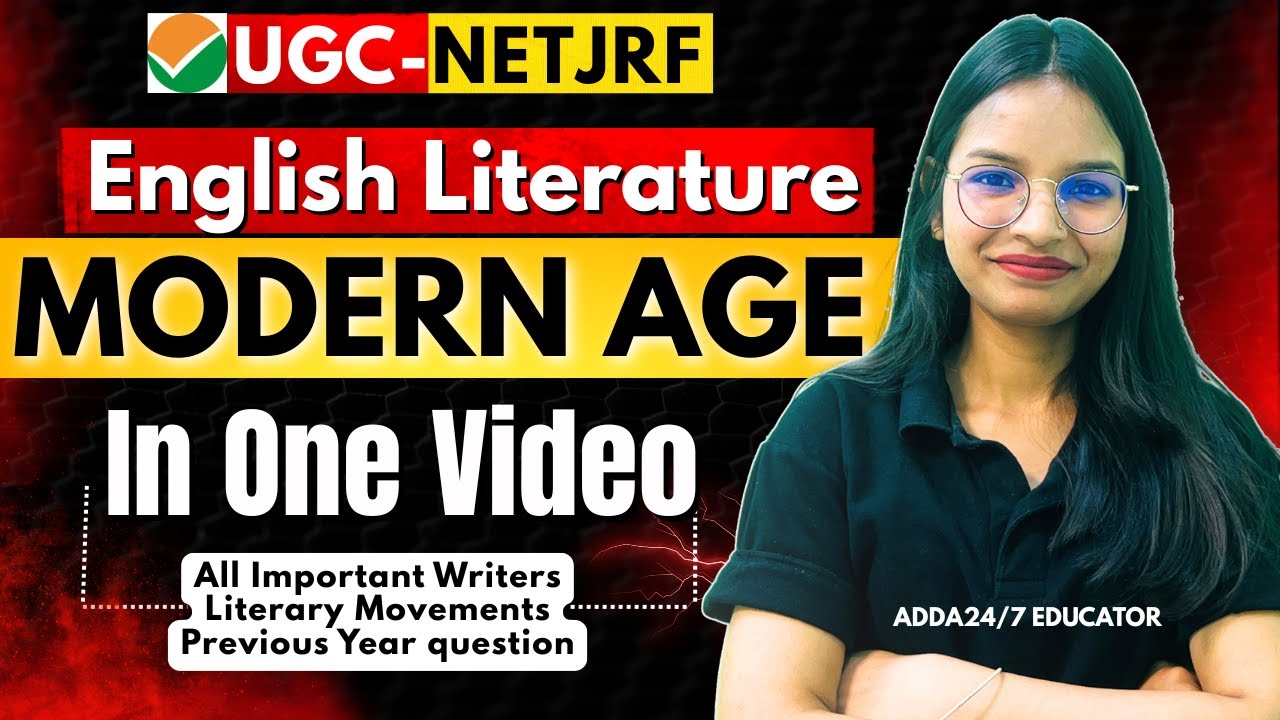 UGCNET English Literature🔥| Complete Modern Age One shot 