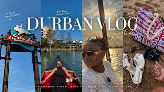DURBAN VLOG P2🌊 | USHAKA MARINE WORLD, BOAT CRUISE & BEACH DAY!