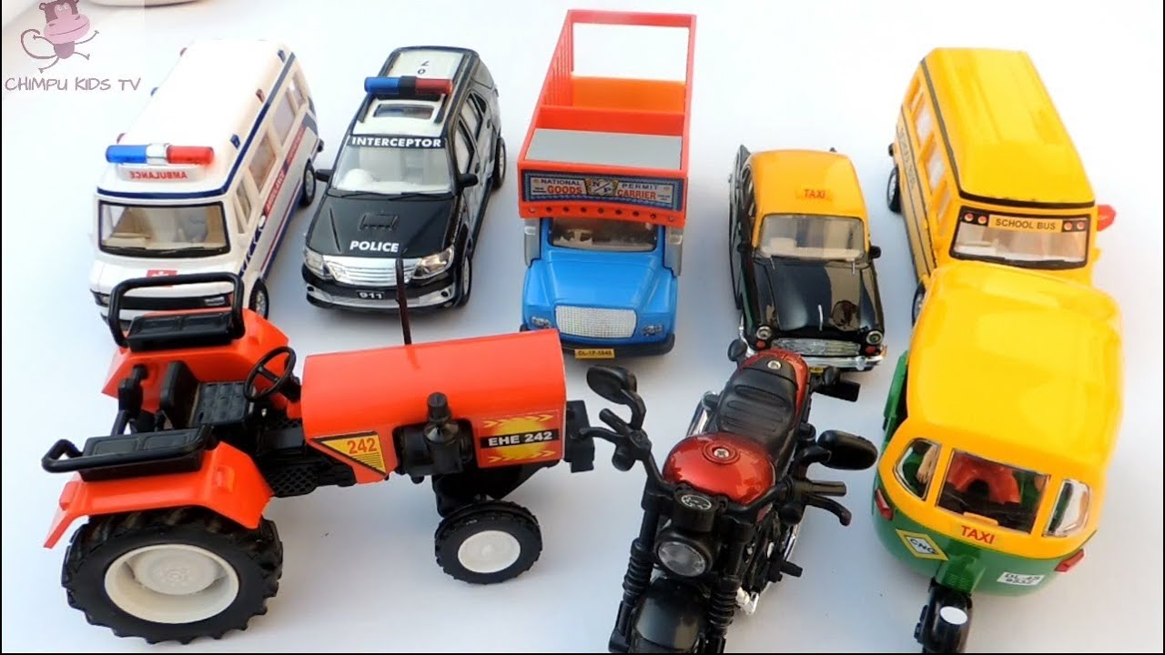 Learn Vehicle Names | Learning video for kids | Chimpu Kids TV
