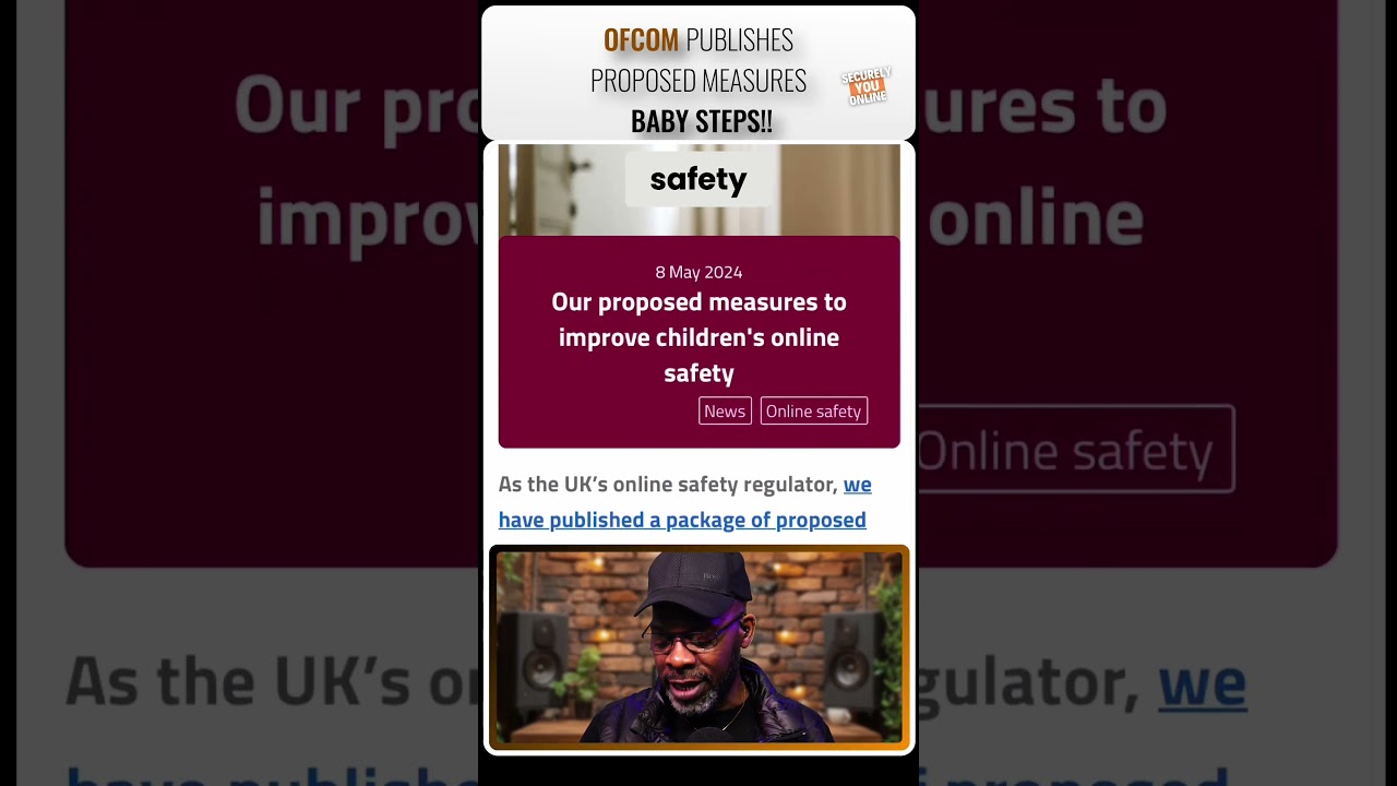 Ofcom's New Proposed Measures to Keep Our Kids Safe Online is not a licence for parents to do less👀