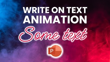 How to drawn on ANIMATED HAND WRITTEN style text in PowerPoint. A step-by-step 5 minute tutorial