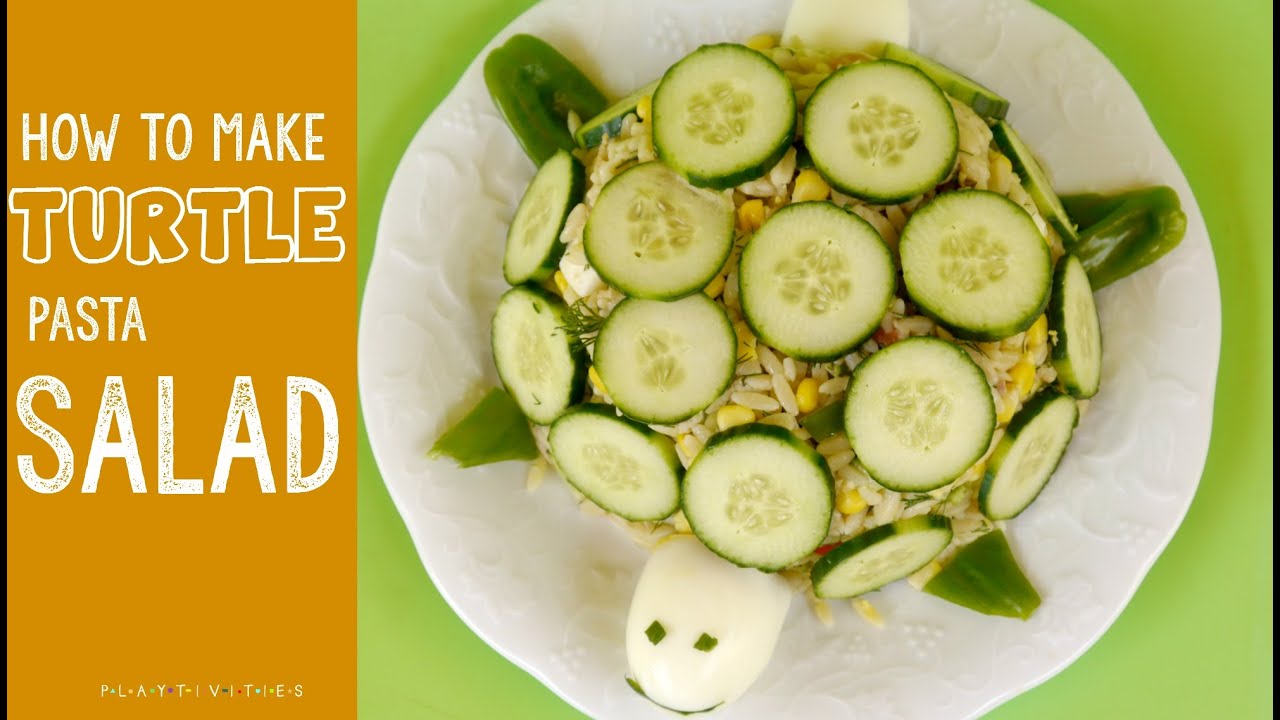 Turtle Pasta Salad For Kids - YouTube