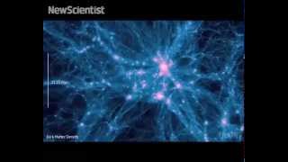 Simulation models universe in time and space