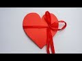 DIY: How to Make Heart Shape Card !!! Valentine Pop up Card !!!