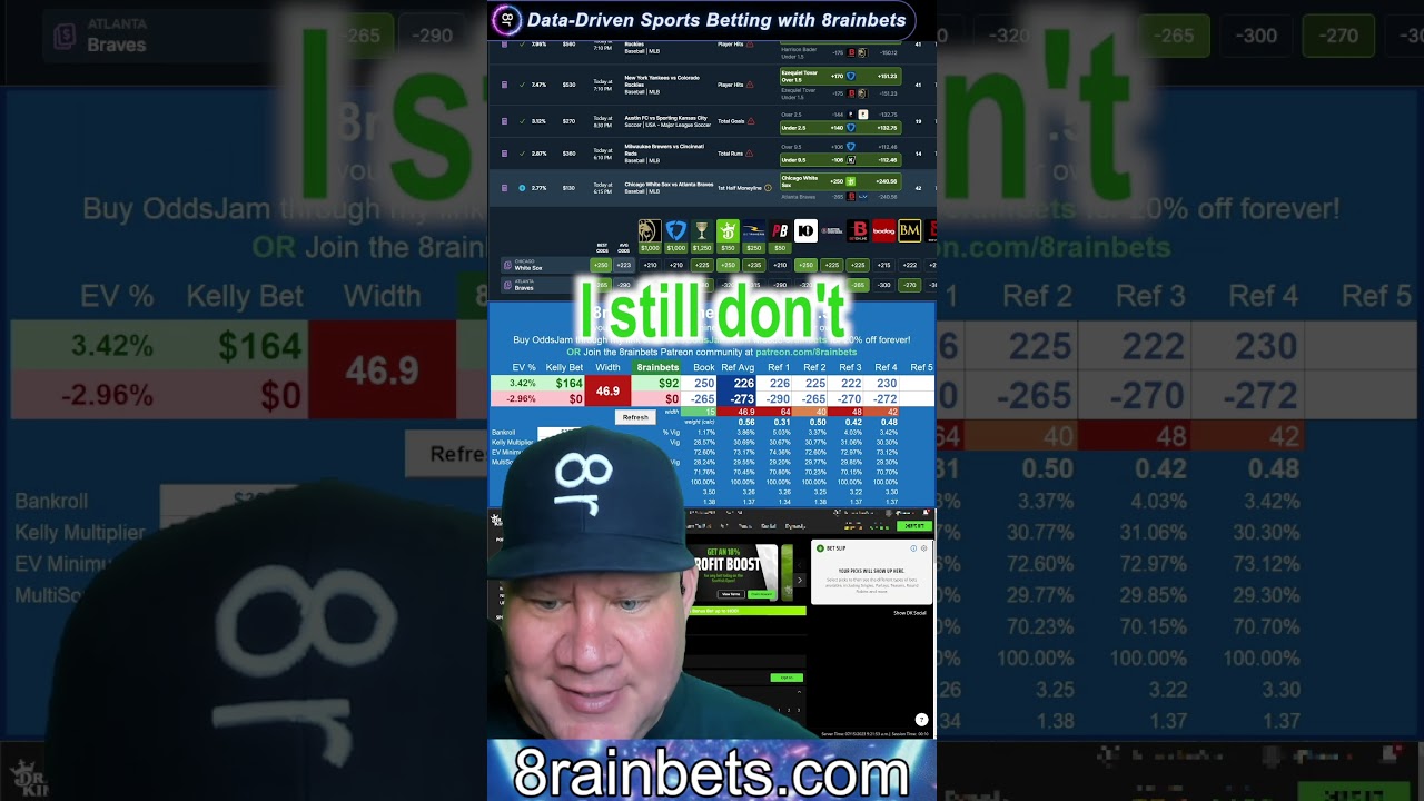 Never do THIS with a Positive EV Strategy - Sports Market Analytics and Game Theory with @8rainbets