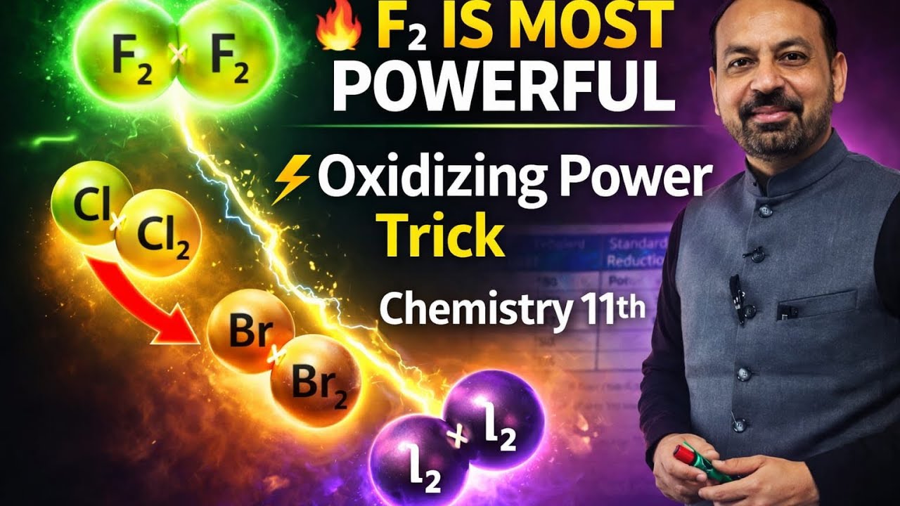 Relativ Relative Reactivity of Halogens as Oxidizing Agents | Chapter 13 | Chemistry 11th Class