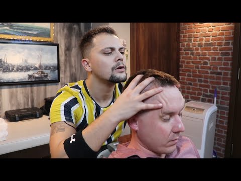 TURKISH BARBER SENSATION | Asmr Chair Massage In Turkish Barber Shop
