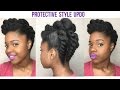 Natural Hair Protective Style Updo