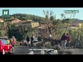 Les images de la tornade à Pomas, dans l’Aude, montrent l’ampleur de la dévastation