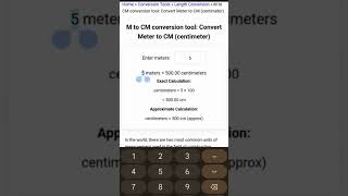 Meter to Centimeter Converter