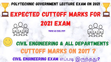 trb polytechnic expected cut off 2021[expected]civil,Mech,...|trb polytechnic news today|trb|CTCT