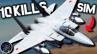 Cinematic Gameplay 10 Kill F-15J Sortie | WarThunder | SIM