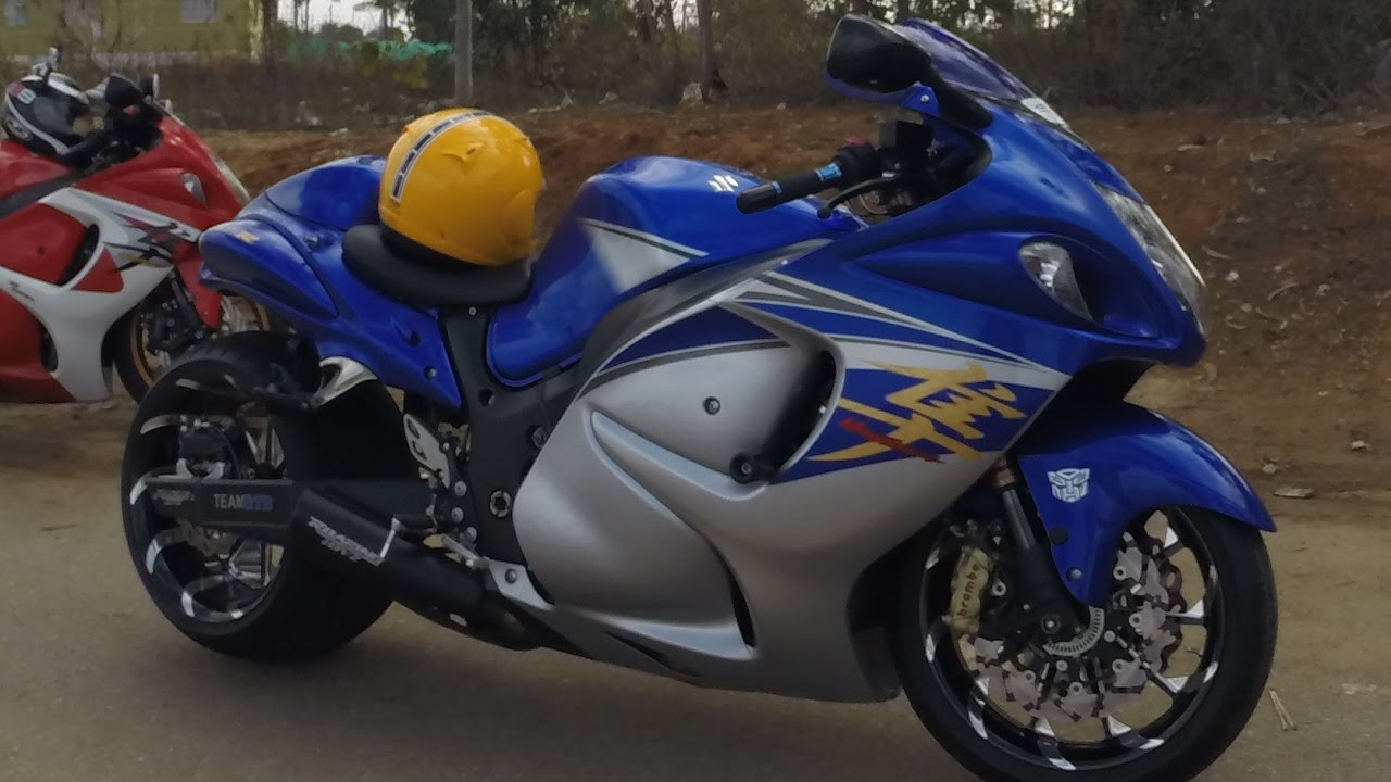 Hayabusa With Fat Tyre Brocks Exhaust In India Bangalore You Hayabusa With Fat Tyre Brocks Exhaust In India Bangalore