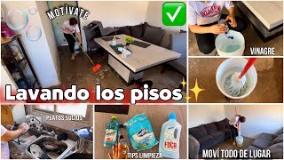 LIMPIEZA🧽EXTREMA🫧y PROFUNDA🧹//muy cansada🥵💪/movi todo✨+almuerzo🍲