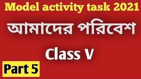 CLASS 5 AMADER PARIBESH MODEL ACTIVITY TASK PART 5/AMADER PARIBESH/ACTIVITY TASK/PART 5/CLASS 5