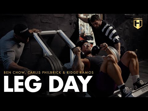 Ben Chow & Carlos Philbrick Put New Pro Ridge Ramos Through A Hard Leg Day! | Hosstile