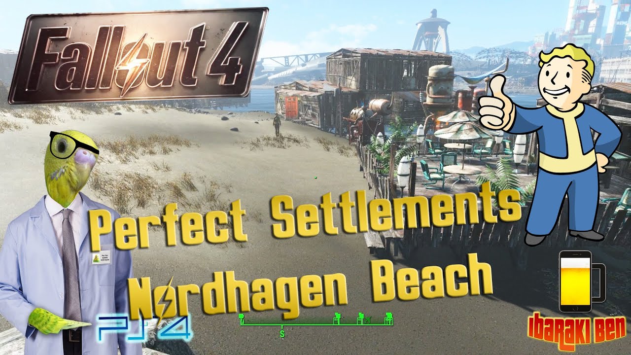 Fallout 4 Perfect Settlements - Nordhagen Beach - YouTube