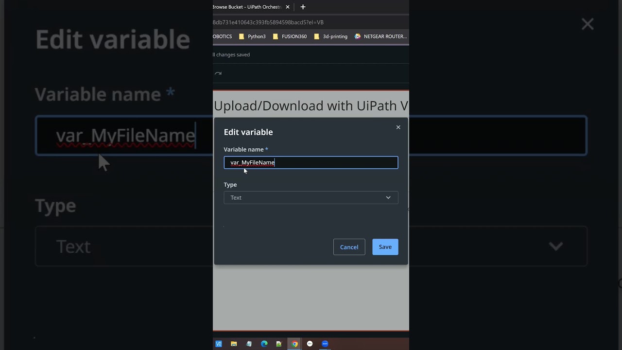 Create a Variable in UiPath VB Apps  #education #uipath #rpatraining