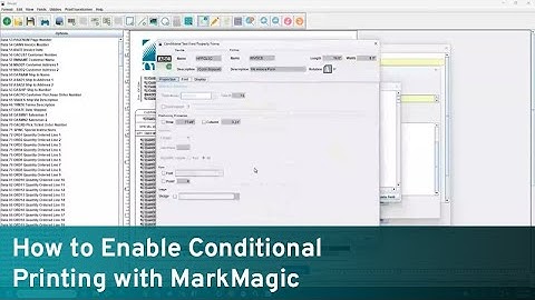 How to Enable Conditional Printing with MarkMagic