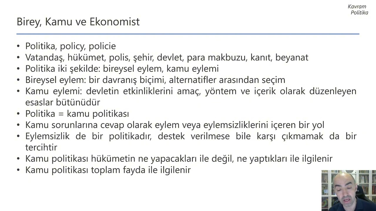 Birey, Kamu ve Ekonomist