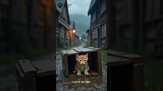 Strangers in the Storm Become a Family 💔🐶🐱 #shorts #catlove  #doglove