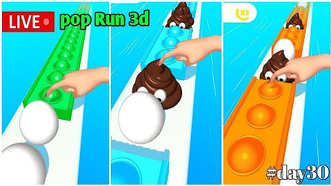 Pop Run 3d 🔥 Madness Gameplay 💢 Made of World Record 99090 #shortfeed #poprun3d #live day30