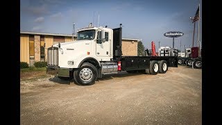 2011 Kenworth T800 Flatbed Truck for sale