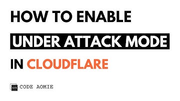 How To Enable Under Attack Mode In Cloudflare | DDOS Protection Cloudflare