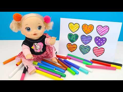 ВОЛШЕБНЫЕ МАРКЕРЫ Рисуем Сердечки МИЛАНА КУШАЕТ КИТАЙСКУЮ ЛАПШУ